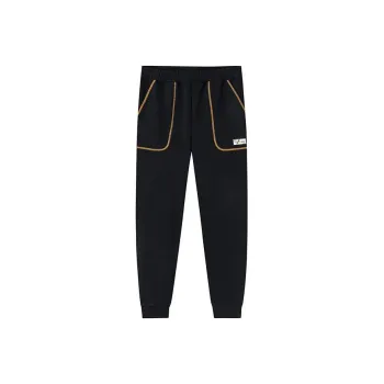 Anta Basketball Collection Knitted Sweatpants Unisex Basic Black/Honey Yellow