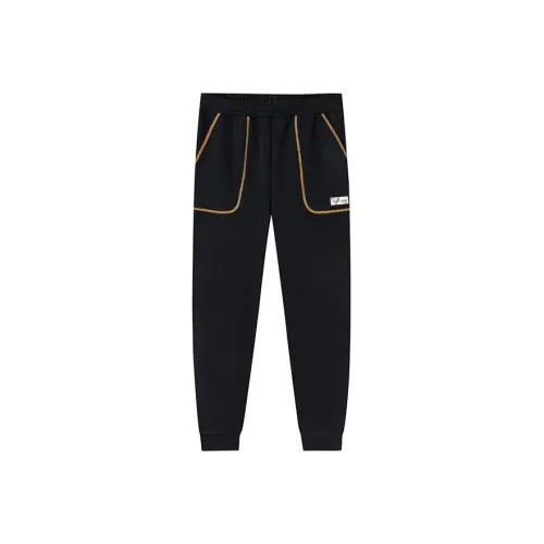 Anta Basketball Collection Knitted Sweatpants Unisex Basic Black/Honeys Yellow