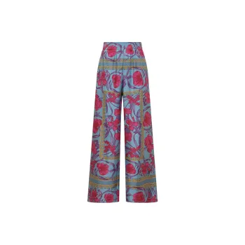 VERSACE Casual Pants Men Purple