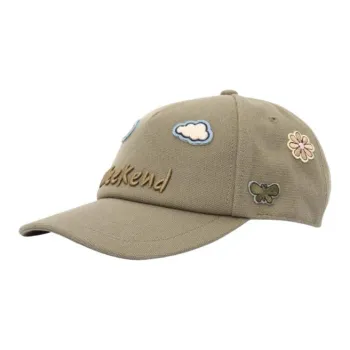 WEEKEND MaxMara Canvas, Cotton Baseball Caps Women's Khaki