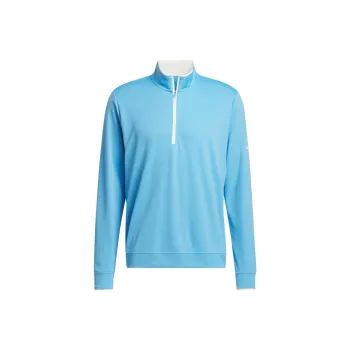 Adidas Lightweight Half-Zip Top Jackets Coats Men's Half Blue