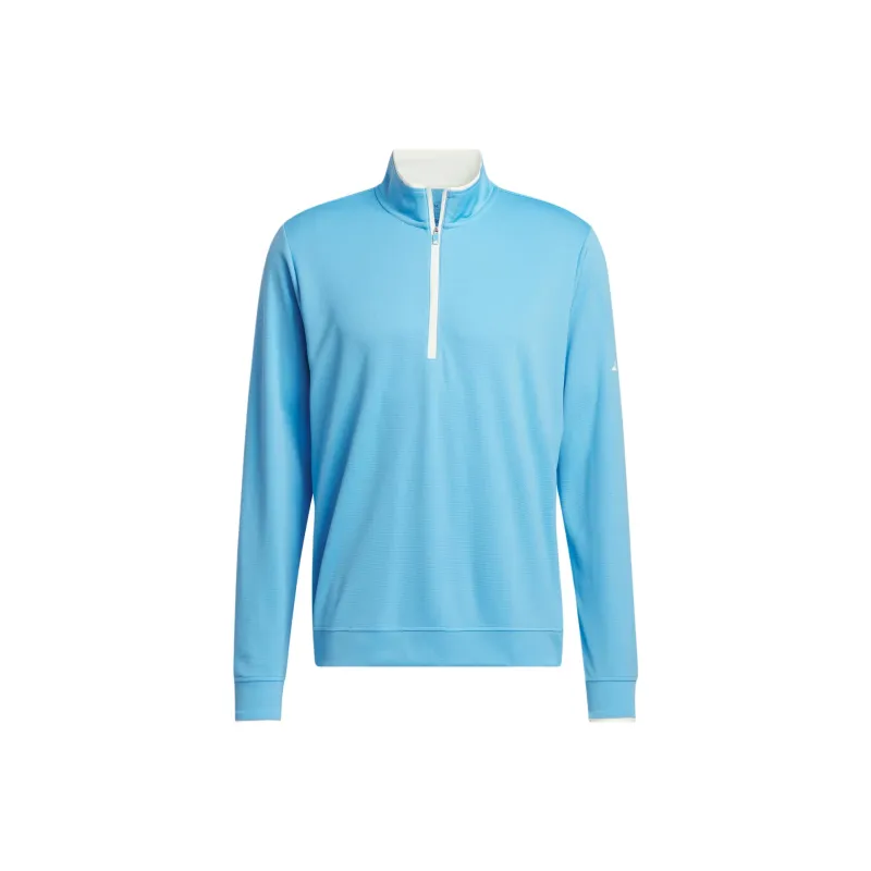 Adidas Lightweight Half-Zip Top Jackets Coats Men's Half Blue-0