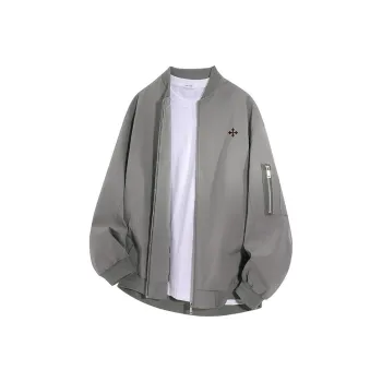 YOSICIL Jackets Coats Unisex Gray