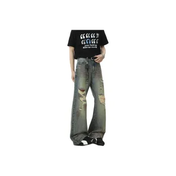 WOOG2005 Jeans Unisex Vintage Blue
