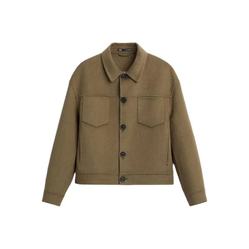 ZARA Jackets & Coats Men's Gray-0