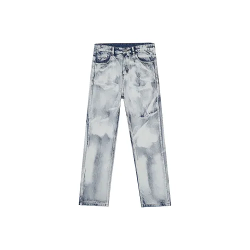 Voguo Relay Jeans Unisex Blue White