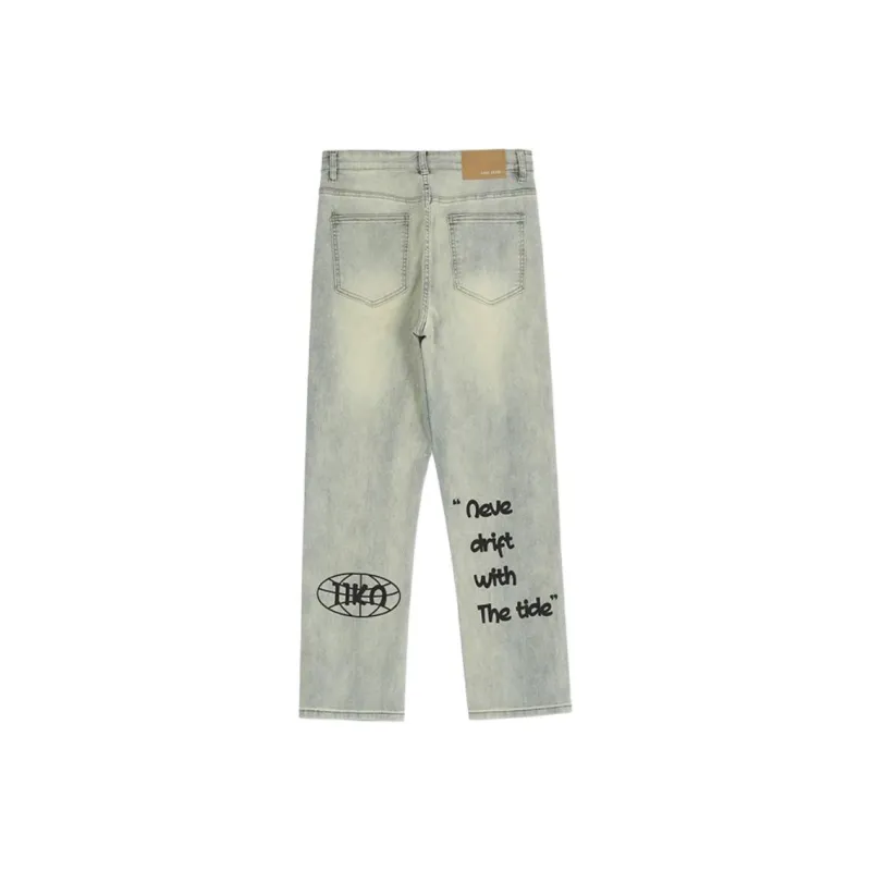 WELTER EXPERIMENT Jeans Unisex Yellow Mud-0