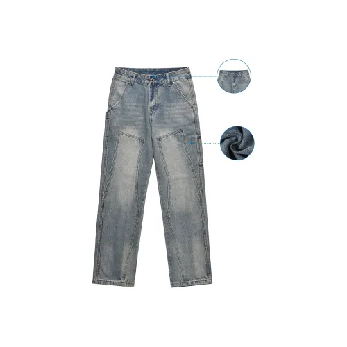 MT99 Jeans American Luxury Streetwear Unisex Vintage Blue