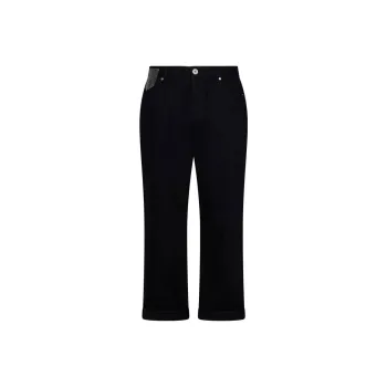 BALMAIN Embellished Straight Leg Jeans