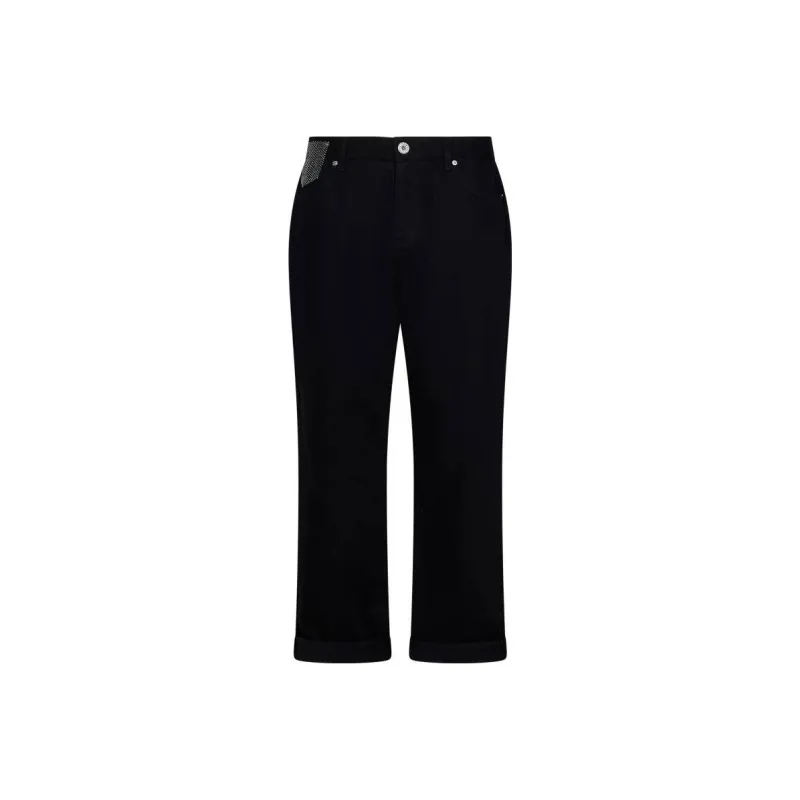 BALMAIN Embellished Straight Leg Jeans-0