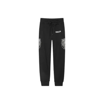 TCH Knitted Sweatpants Unisex Black With Silver Logo