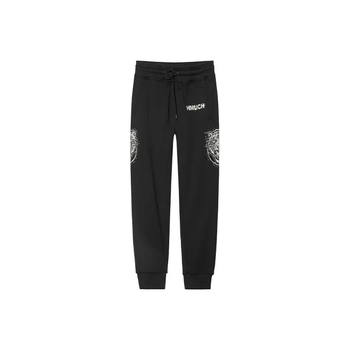 TCH Knitted Sweatpants Unisex Black With Silver Logo-0