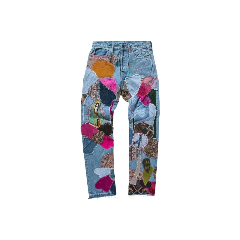 Kapital 14oz Denim Crazy El Paso 5P Monkey Cisco Hippie Insane Remake-0