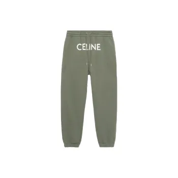 CELINE Knitted Sports Pants Men's Green