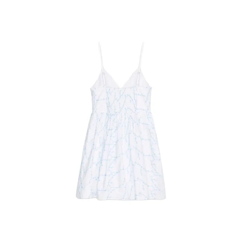 ZARA Slip Dress Women's Blue/White-1