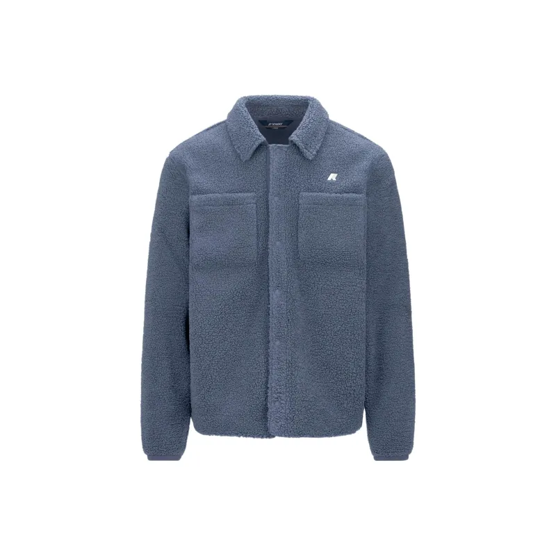 K WAY Jackets & Coats Men's Gray Blue-0