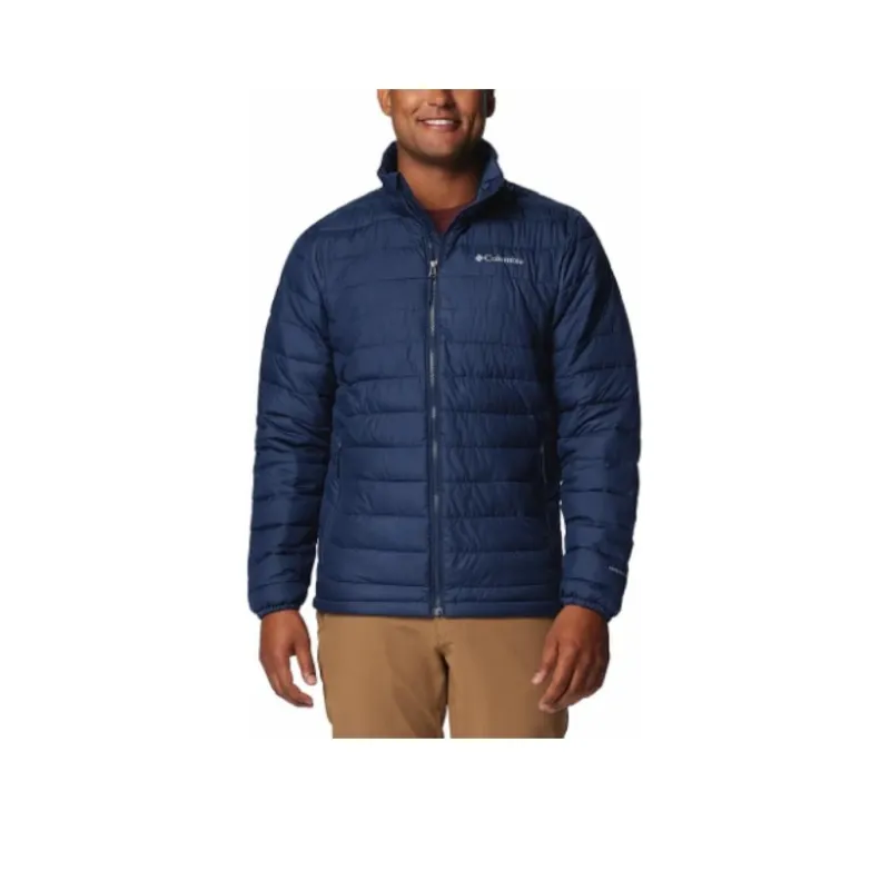 Columbia Powder Lite 2 Columbia Mens Navy Blue Jacket Jackets Coats Men's Marine Blue-0