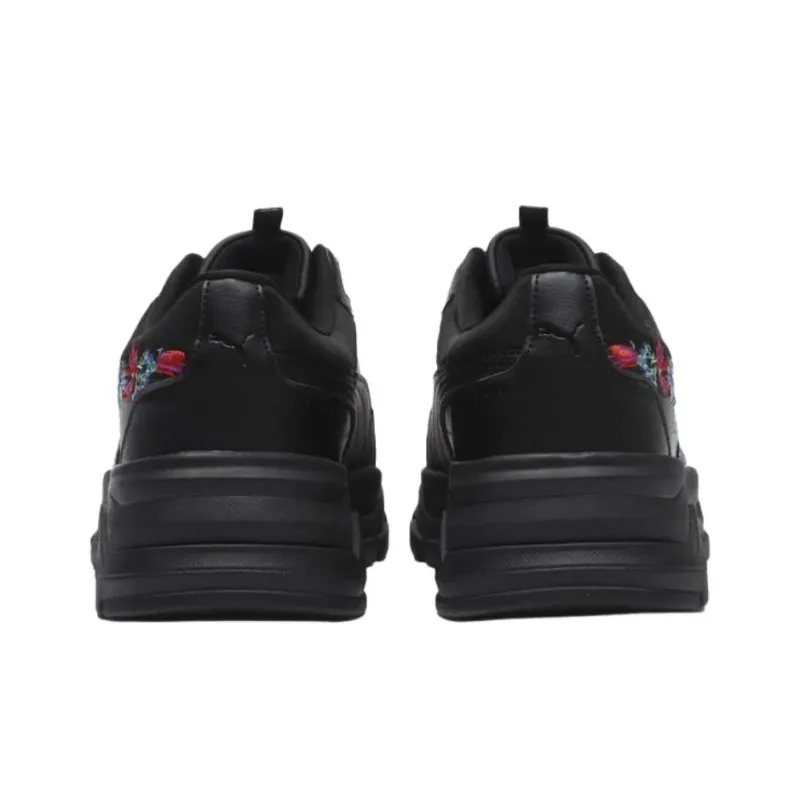 PUMA Cassia Via Anti Slip Wear Resistant Low Top Casual Shoes Women's Black-4