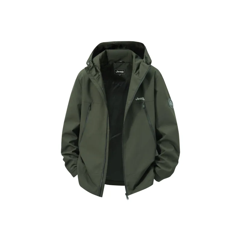 Jeep Jackets Coats Unisex Light Army Green-0