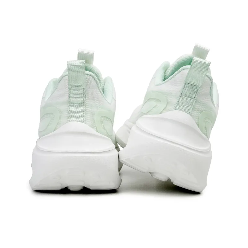Warrior Cushioning Balance Height Increasing Low Top Casual Running Shoes Women's White Green-3