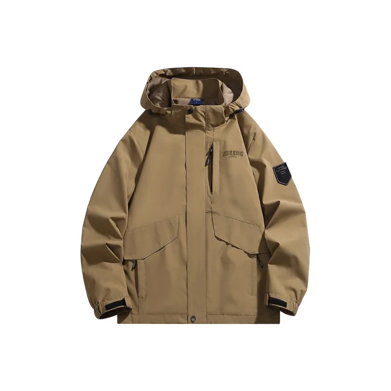 XIDELONG Jackets Coats Unisex Black-6