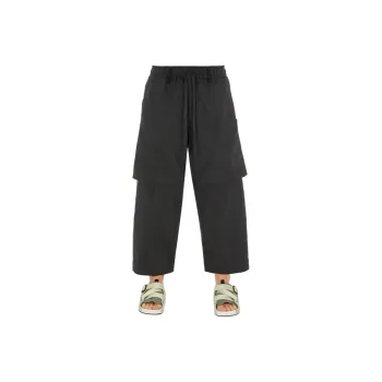 STONE ISLAND Cropped Drawstring waist Trousers