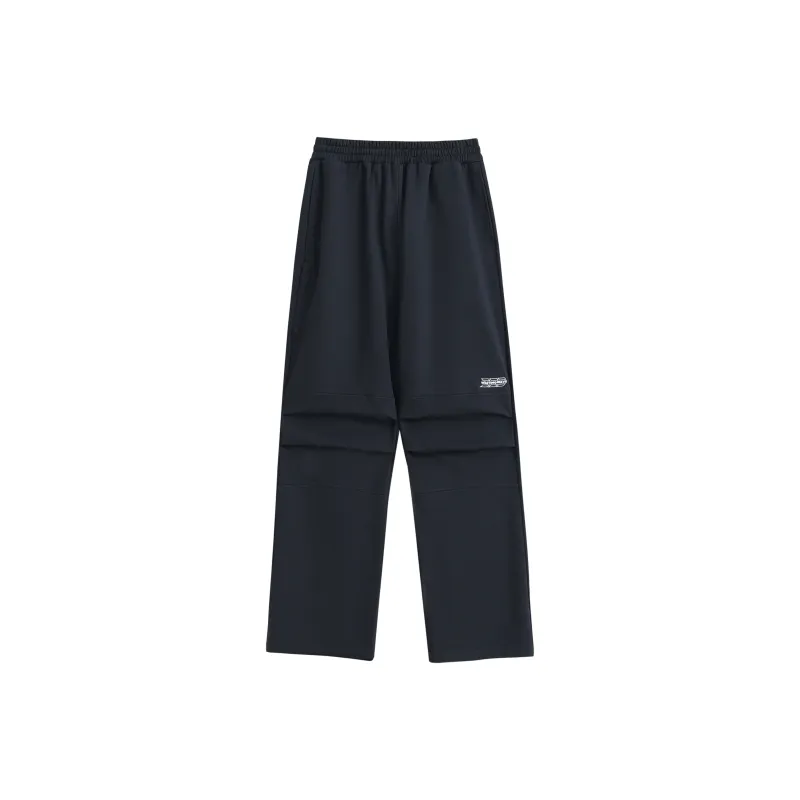 WAITINGWAVE Knitted Sweatpants Unisex Black-0