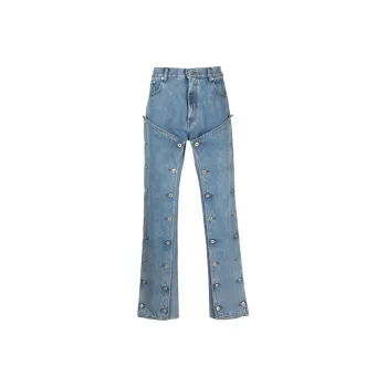 Y/Project Snap off Straight leg Jeans