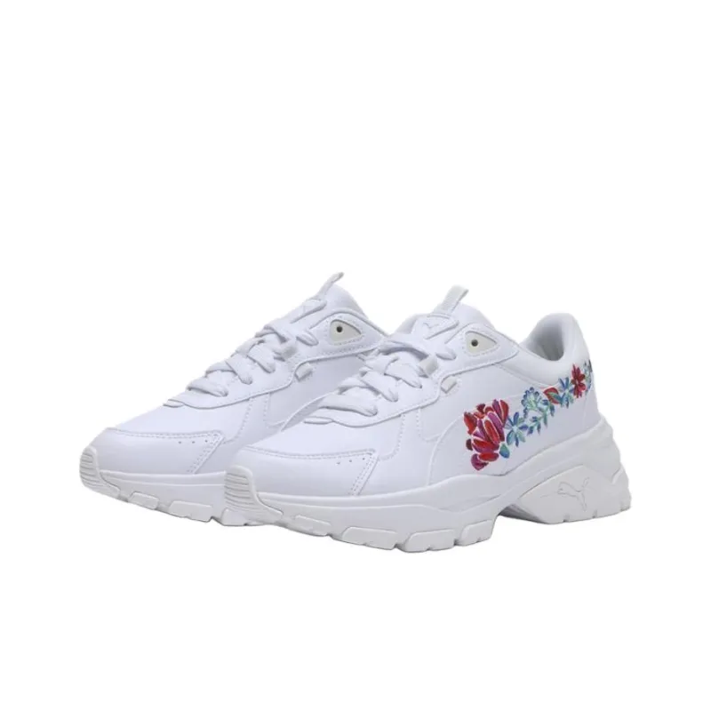 PUMA Cassia Via Anti Slip Wear Resistant Low Top Casual Shoes Women's White-2