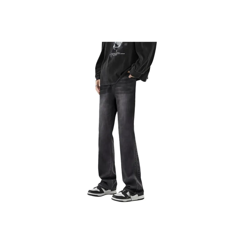 POLAR BEAR Washed Stretch Distressed Jeans Summer Unisex-12