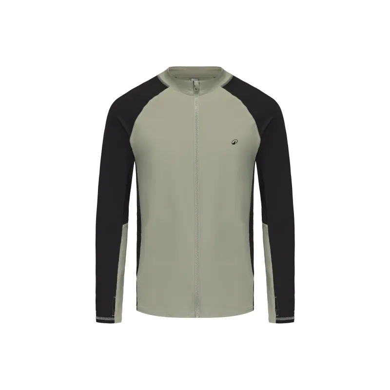 DECATHLON OLAIAN550 Cool Feeling T Shirt Men's Pale Green/Smoky Black-0