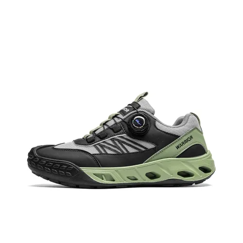 Warrior Anti Slip Wear Resistant Low Top Hiking Shoes Men's Black Gray Green