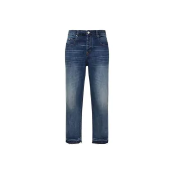 ISABEL MARANT Logo Patch Straight Leg Jeans