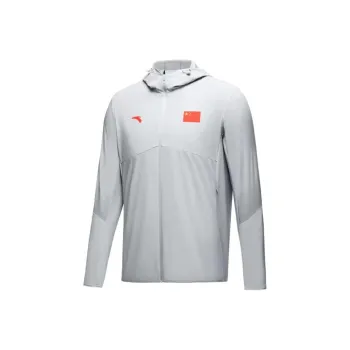 Anta Trench Coat Unisex Mudstone Gray