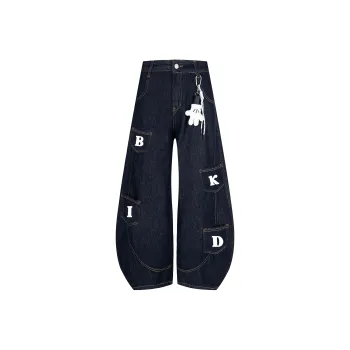 PAINT STAIN Jeans Unisex Dark Blue