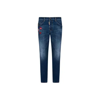 DSQUARED 2 PAC-Man Medium Wash Skater Jeans