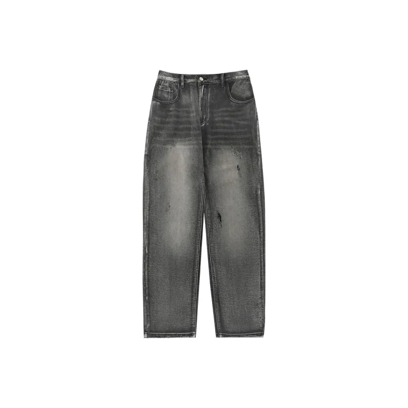 LUJIAMEN Jeans Unisex Light Gray-0