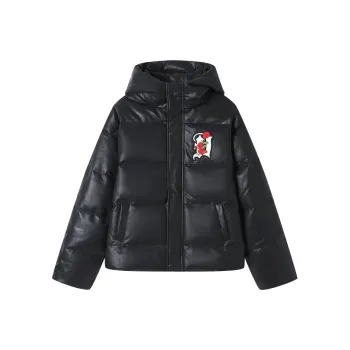 DANGEROUSPEOPLE Down Jacket Unisex Black