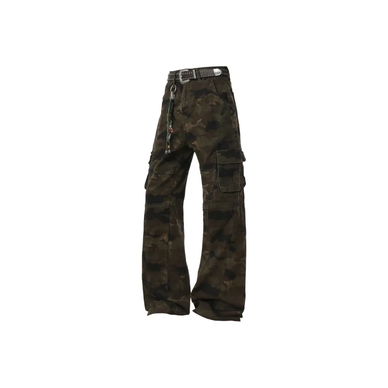 HOKLV SS25 Jeans Unisex Jungle Camouflage-0