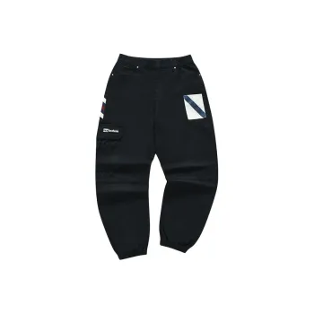 FILA FUSION x FACETASM Knitted Sweatpants Men's Elegant Black