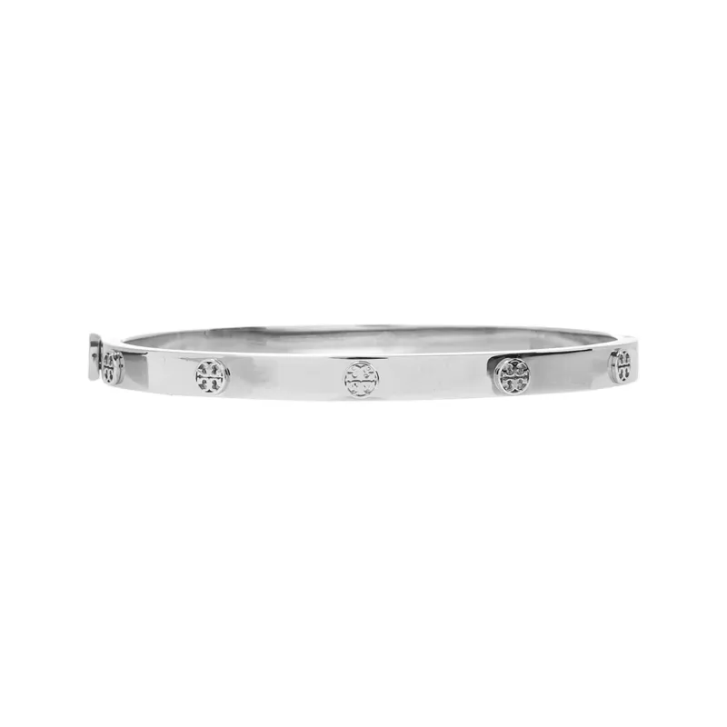 TORY BURCH Stainless Steel Bangles Women's Silver-1