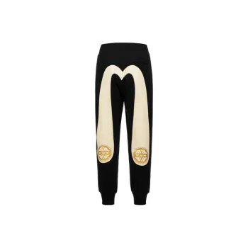 EVISU Knitted Sweatpants Men's Black