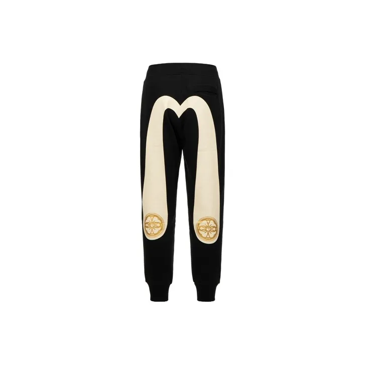 EVISU Knitted Sweatpants Men's Black-0