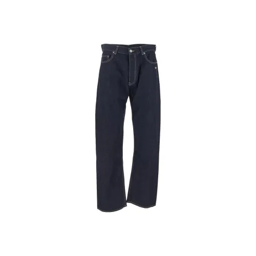 OFF WHITE Mid Rise Straight Leg Jeans