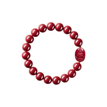 Stone On The Line Cinnabar Bracelets Unisex