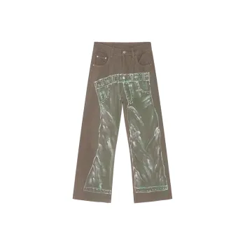 Voguo Relay Loose Fit Straight Fit Jeans Unisex