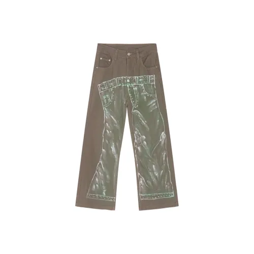 Multi pocket Crane Spray painted Old Functional Tactical Pants