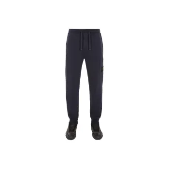 STONE ISLAND Logo Patch Tapered Leg Sweatpants