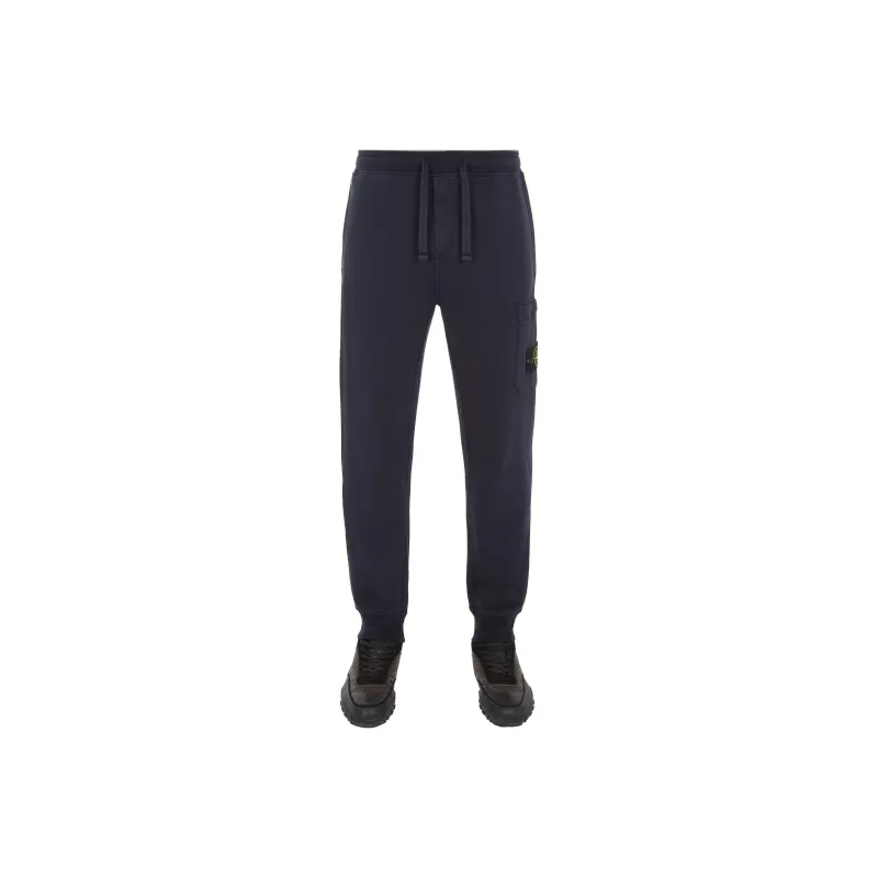 STONE ISLAND Logo Patch Tapered Leg Sweatpants-0