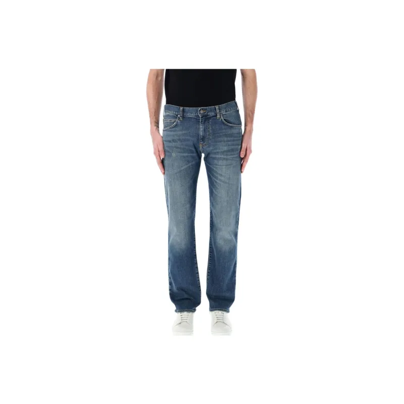 EMPORIO ARMANI Light wash Straight leg Jeans-0